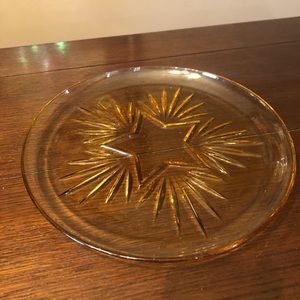 Vintage Federal Star Yellow Plate